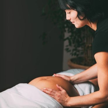 Massage therapy back treatment